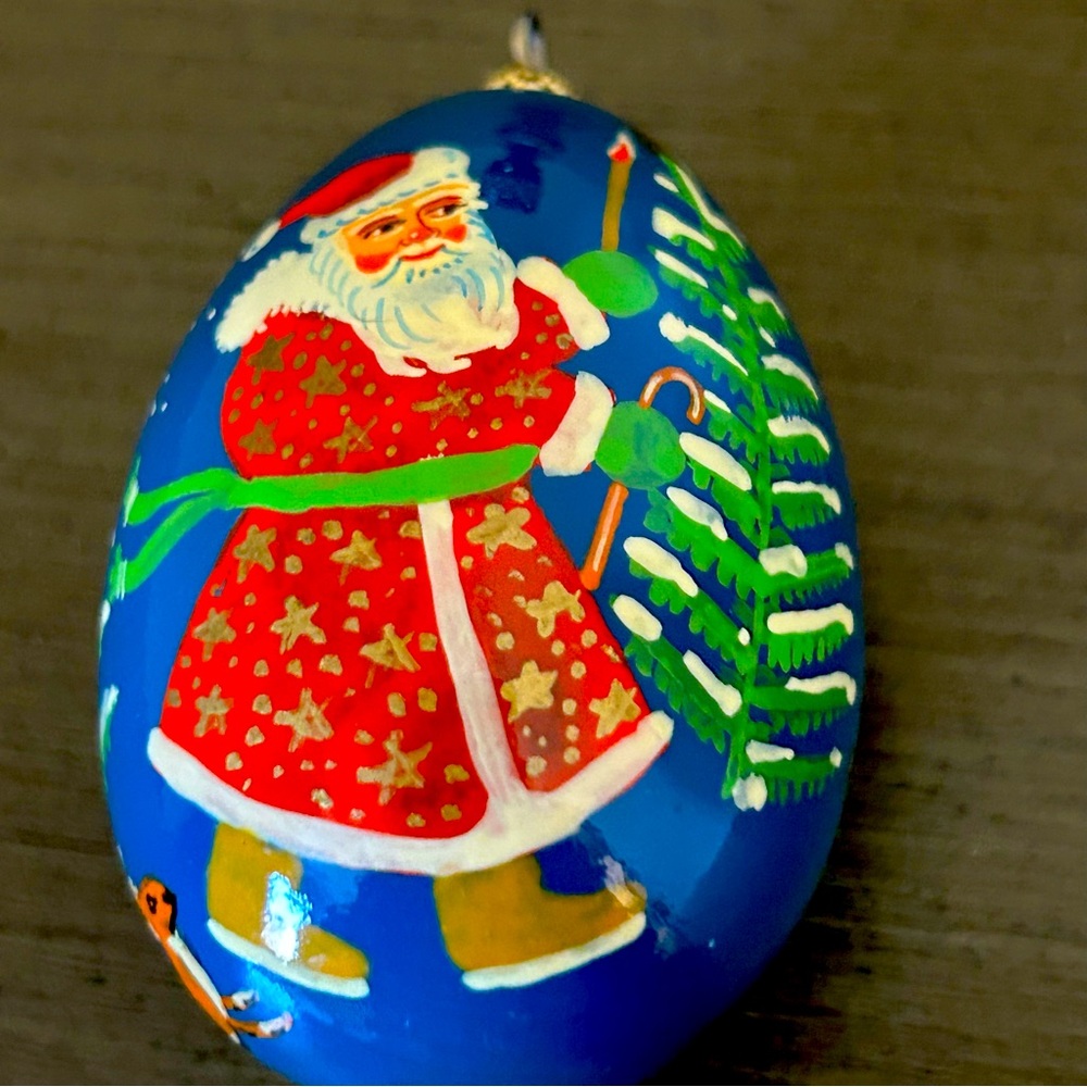 SANTA WITH FOX 🦊 CHRISTMAS ORNAMENT 🎄